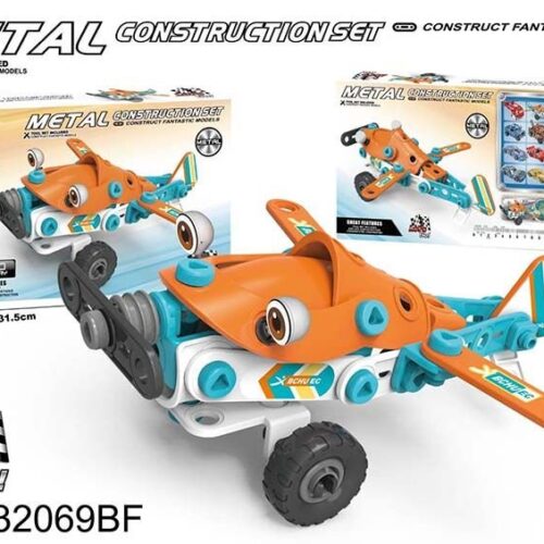 Alternative view of STEM airplane building kit for kids Diy Block Set, Fighter