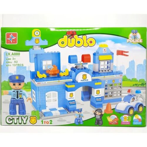 DUBLO Police Set, 137 pieces 2 in 1