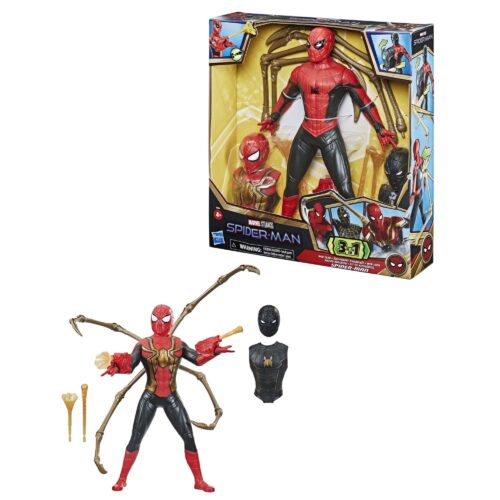 Alternative view of Marvel Spider-Man 13-Inch-Scale Web Gear Spider-Man Action Figure, Spider Legs and Web Blasters, 15 Accessories, Ages 4 And Up