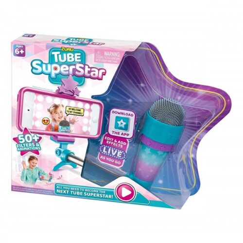 Tube Superstar Kids Microphone Girl Selfie Stick Stand