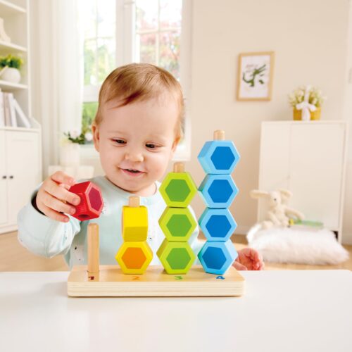 Counting and Stacking Game HAPE WOODEN 
BLOCK GAME