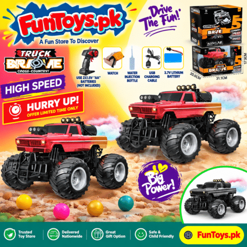 R/C MONSTER TRUCK 
WITH SMOKE & WATCH 
CHARGEABLE