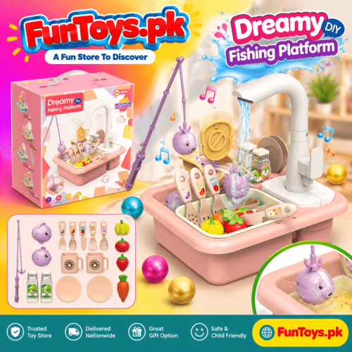 2 IN 1 DREAM DISH WASHER & FISHING GAME