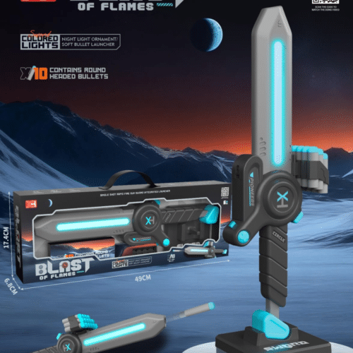 BLAST SOFT BULLET 
GUN SWORD WITG 
RGB LIGHTS