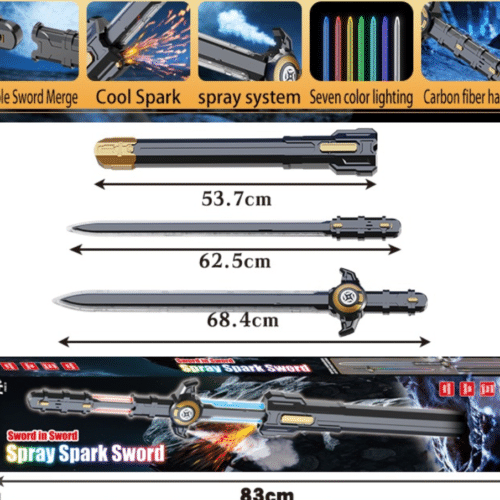 2 IN 1 SPRAY SPARK SWORD