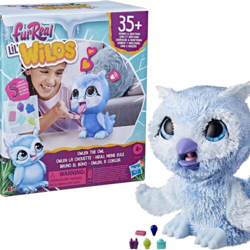 FurReal Lil’ Wilds Owlen The Owl Toy, Electronic Pets, with 35+ Sounds and Reactions, Interactive Toys for 4 Year Old Girls and Boys and Up