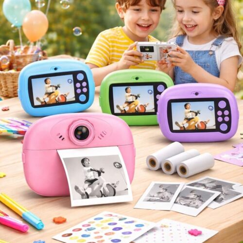 Alternative view of DIY Instant Digital Camera for Kids with Instant Print | Rechargeable Photo & Video Camera with Screen | Educational Toy Gift for Boys & Girls