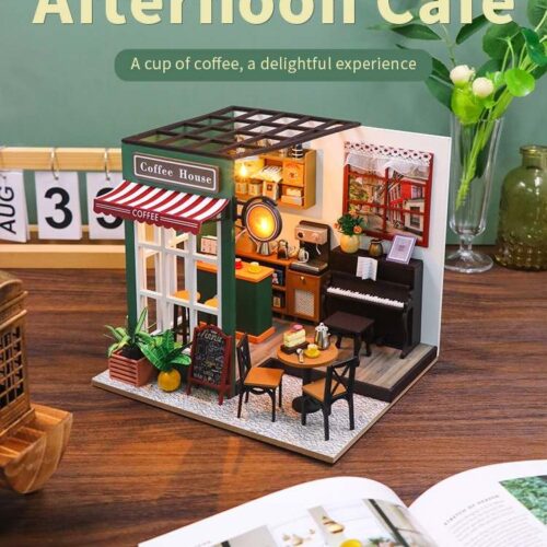 Afternoon Coffee Wooden Doll House Kits