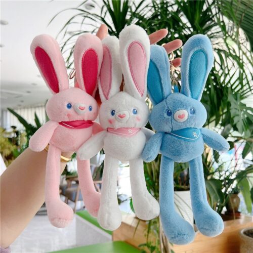 Pulling Rabbit Pendant Fun Plush Pulling Ear Rabbit Doll