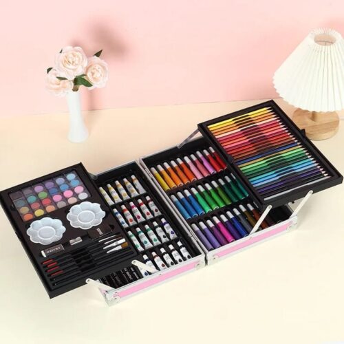 Alternative view of 145Pcs Premium Unicorn Themed Kids Painting Kit Briefcase