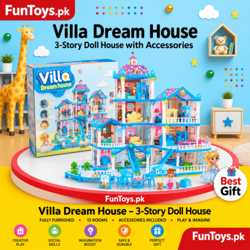DIY Villa Dream House doll playset with accessories